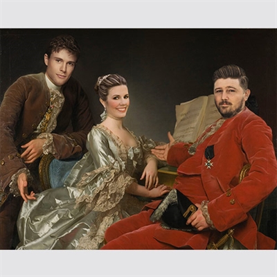 Personalized Masterpiece Family Portrait of John Jennings Esq. from Photos,by myDaVinci - myDaVinci